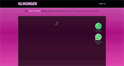 Desktop Screenshot of klwonder.com