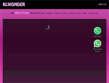 Tablet Screenshot of klwonder.com